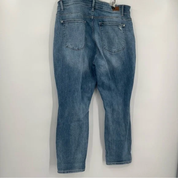 JUDY BLUE BOYFRIEND FIT MEDIUM WASH DENIM JEANS Distressed WOMENS SIZE 16W - Picture 7 of 10